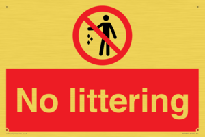 No littering